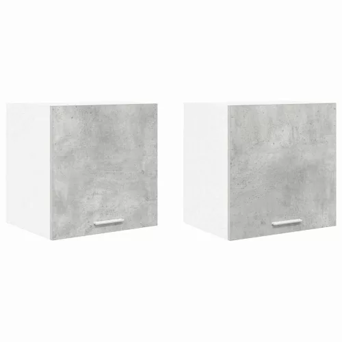 Függő szekrény Riga 2 pcs Beton szürke és fehér 40 x 31 x 40 cm
