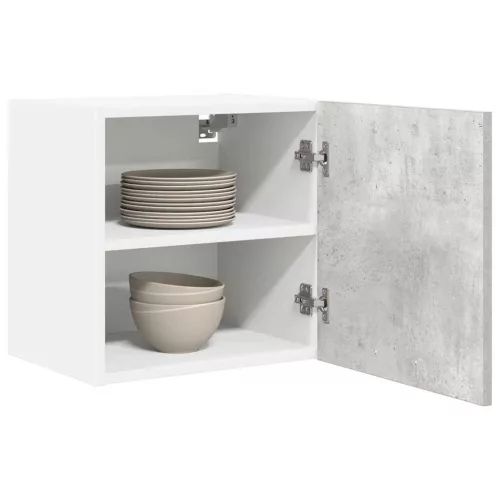 Függő szekrény Riga 2 pcs Beton szürke és fehér 40 x 31 x 40 cm