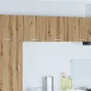 Függő szekrény polcokkal Riga 2 pcs Artisan tölgy és fehér