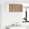 Függő szekrény polcokkal Riga 2 pcs Artisan tölgy és fehér