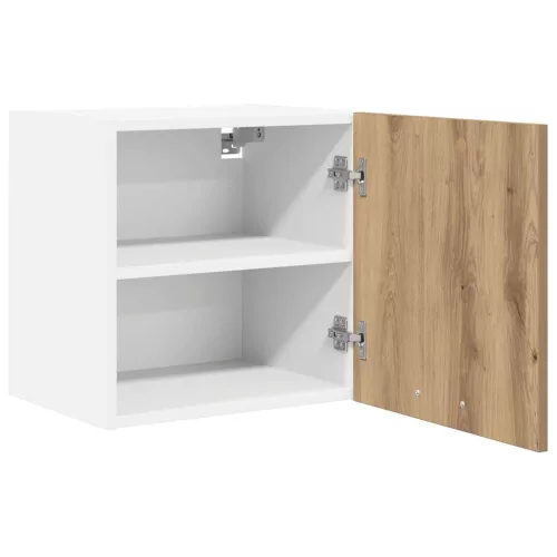 Függő szekrény polcokkal Riga 2 pcs Artisan tölgy és fehér