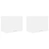 Függő szekrény ajtóval Riga 2 pcs Fehér 50 x 31 x 40 cm Faanyag