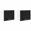 Függő szekrény Riga 2 pcs Fekete tölgy és fehér 50 x 31 x 40 cm