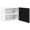 Függő szekrény Riga 2 pcs Fekete tölgy és fehér 50 x 31 x 40 cm