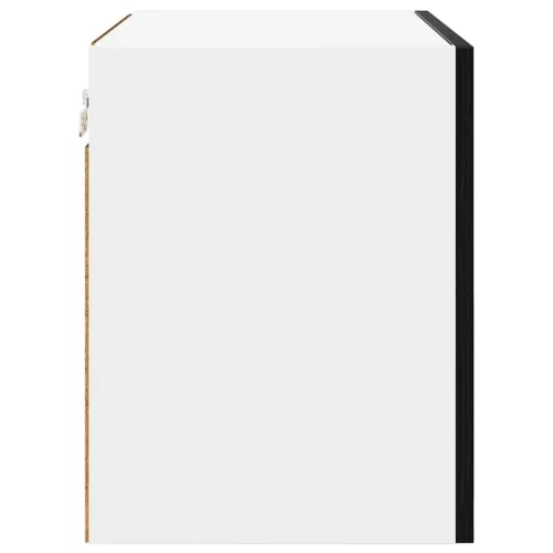 Függő szekrény Riga 2 pcs Fekete tölgy és fehér 50 x 31 x 40 cm