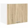 Függő szekrény Riga 2 pcs Sonoma tölgy és fehér 50 x 31 x 40 cm