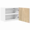 Függő szekrény Riga 2 pcs Sonoma tölgy és fehér 50 x 31 x 40 cm