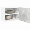 Függő szekrény Riga 2 pcs Beton szürke és fehér 50 x 31 x 40 cm