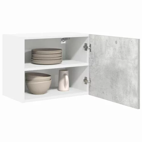 Függő szekrény Riga 2 pcs Beton szürke és fehér 50 x 31 x 40 cm