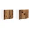 Függő szekrény Riga 2 pcs Régi fa és fehér 50 x 31 x 40 cm