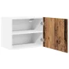 Függő szekrény Riga 2 pcs Régi fa és fehér 50 x 31 x 40 cm