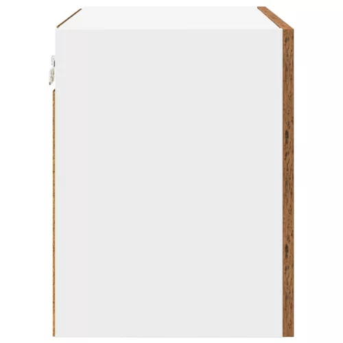 Függő szekrény Riga 2 pcs Régi fa és fehér 50 x 31 x 40 cm