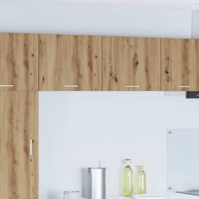   Függő szekrény polcokkal Riga 2 pcs Artisan tölgy és fehér