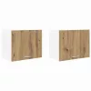 Függő szekrény polcokkal Riga 2 pcs Artisan tölgy és fehér