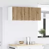 Függő szekrény polcokkal Riga 2 pcs Artisan tölgy és fehér