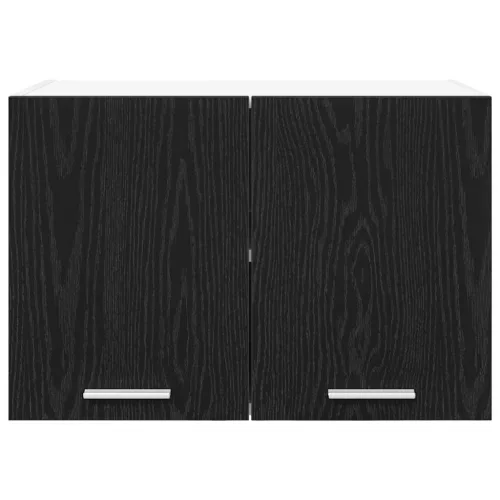 Függő szekrény Riga 2 pcs Fekete tölgy és fehér 60 x 31 x 40 cm