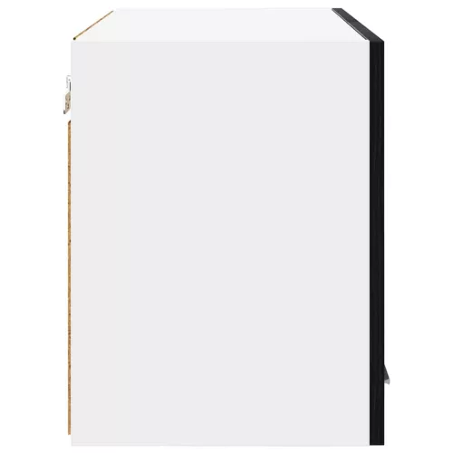 Függő szekrény Riga 2 pcs Fekete tölgy és fehér 60 x 31 x 40 cm
