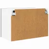 Függő szekrény Riga 2 pcs Fekete tölgy és fehér 60 x 31 x 40 cm