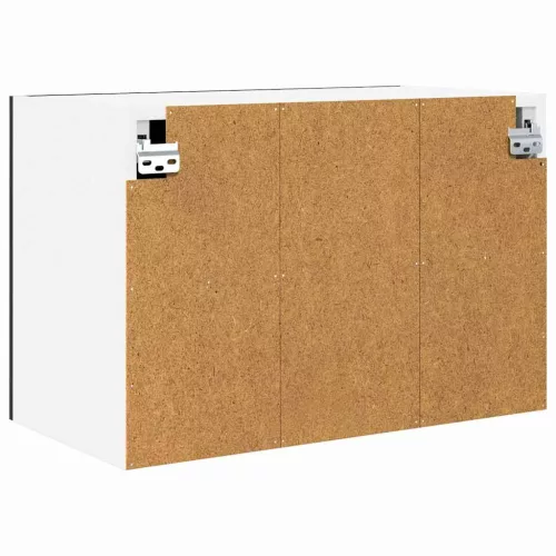 Függő szekrény Riga 2 pcs Fekete tölgy és fehér 60 x 31 x 40 cm