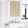 Függő szekrény Riga 2 pcs Sonoma tölgy és fehér 60 x 31 x 40 cm