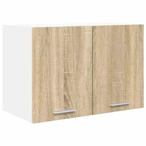 Függő szekrény Riga 2 pcs Sonoma tölgy és fehér 60 x 31 x 40 cm