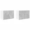 Függő szekrény Riga 2 pcs Beton szürke és fehér 60 x 31 x 40 cm