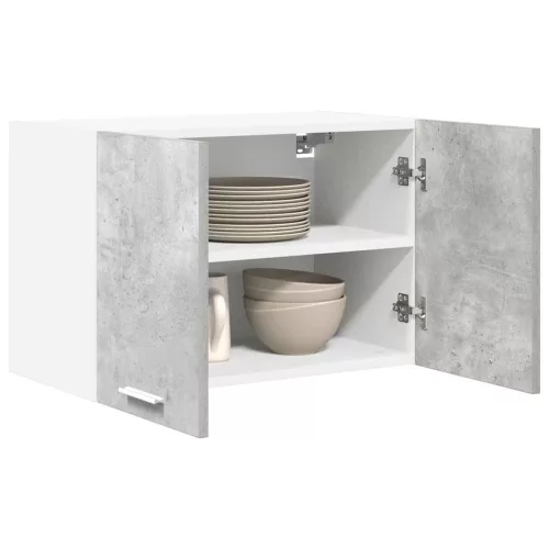 Függő szekrény Riga 2 pcs Beton szürke és fehér 60 x 31 x 40 cm