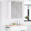 Függő szekrény Riga 2 pcs Beton szürke és fehér 60 x 31 x 40 cm