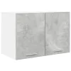 Függő szekrény Riga 2 pcs Beton szürke és fehér 60 x 31 x 40 cm