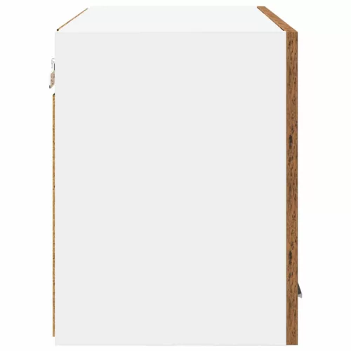 Függő szekrény Riga Régi fa és fehér 60 x 31 x 40 cm Faanyag