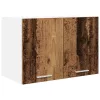 Függő szekrény Riga 2 pcs Régi fa és fehér 60 x 31 x 40 cm