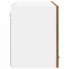 Függő szekrény Riga 2 pcs Régi fa és fehér 60 x 31 x 40 cm