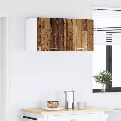 Függő szekrény polcokkal Riga Öreg fa 80 x 31 x 40 cm Faanyag