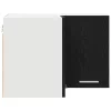 Függő szekrény Riga Fekete tölgy és fehér 57 x 57 x 40 cm