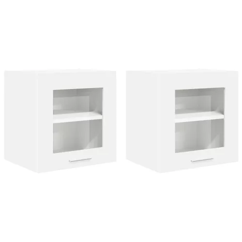Függő szekrény ajtóval Riga 2 pcs Fehér 40 x 31 x 40 cm Faanyag