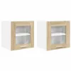 Függő szekrény Riga 2 pcs Sonoma tölgy 40 x 31 x 40 cm Faanyag