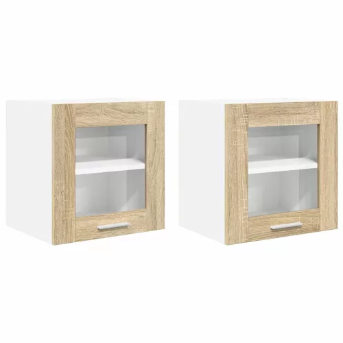Függő szekrény Riga 2 pcs Sonoma tölgy 40 x 31 x 40 cm Faanyag