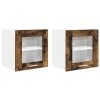 Függő szekrény Riga 2 pcs Füstölt tölgy 40 x 31 x 40 cm Faanyag