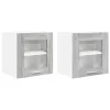 Függő szekrény Riga 2 pcs Szürke Sonoma 40 x 31 x 40 cm Faanyag