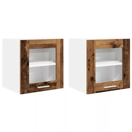 Függő szekrény Riga 2 pcs Öreg fa 40 x 31 x 40 cm Faanyag