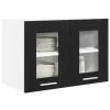 Függő szekrény Riga 2 pcs Fekete tölgy 60 x 31 x 40 cm Faanyag