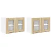 Függő szekrény Riga 2 pcs Sonoma tölgy 60 x 31 x 40 cm Faanyag