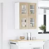 Függő szekrény Riga 2 pcs Sonoma tölgy 60 x 31 x 40 cm Faanyag
