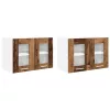 Függő szekrény Riga 2 pcs Öreg fa 60 x 31 x 40 cm Faanyag