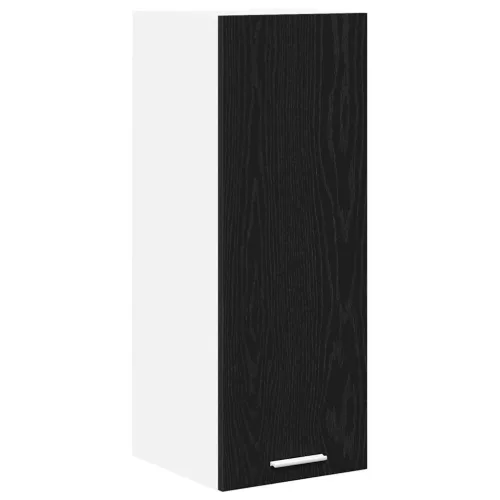 Függő szekrény Riga 2 pcs Fekete tölgy és fehér 30 x 31 x 80 cm