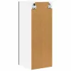 Függő szekrény Riga 2 pcs Fekete tölgy és fehér 30 x 31 x 80 cm