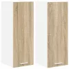 Függő szekrény Riga 2 pcs Sonoma tölgy és fehér 30 x 31 x 80 cm