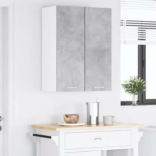 Függő szekrény Riga Beton szürke és fehér 30 x 31 x 80 cm