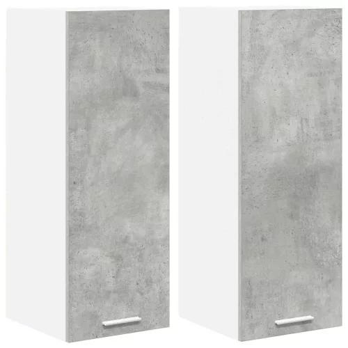 Függő szekrény Riga 2 pcs Beton szürke és fehér 30 x 31 x 80 cm
