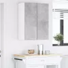 Függő szekrény Riga 2 pcs Beton szürke és fehér 30 x 31 x 80 cm